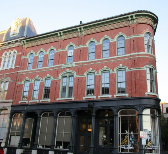 old brick buildings